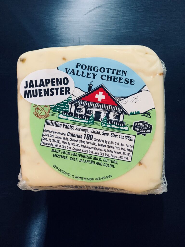 Jalapeno Muenster Valley Cheese