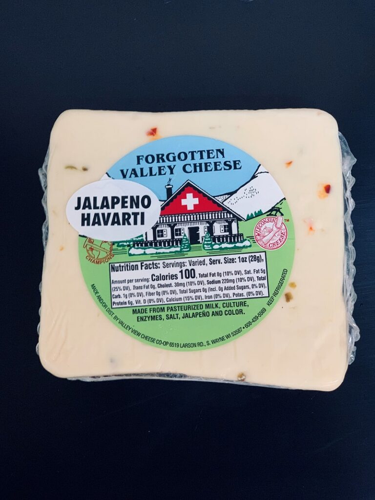 Jalapeno Havarti Valley Cheese